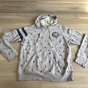 Staple Pigeon Pigeons All Over Print Pullover Hoodie Gray Men's Large